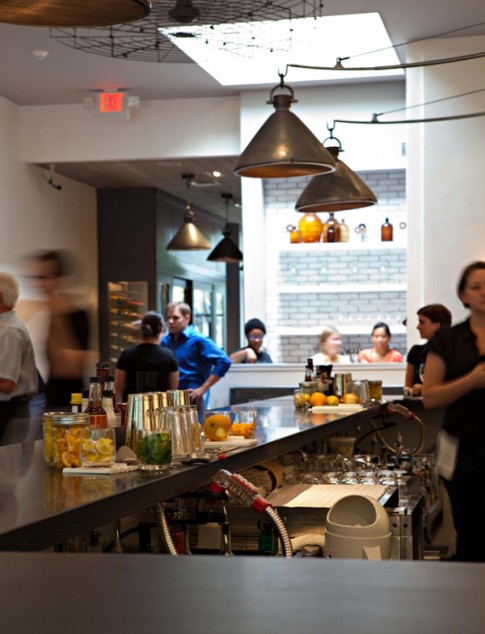 View from the bar